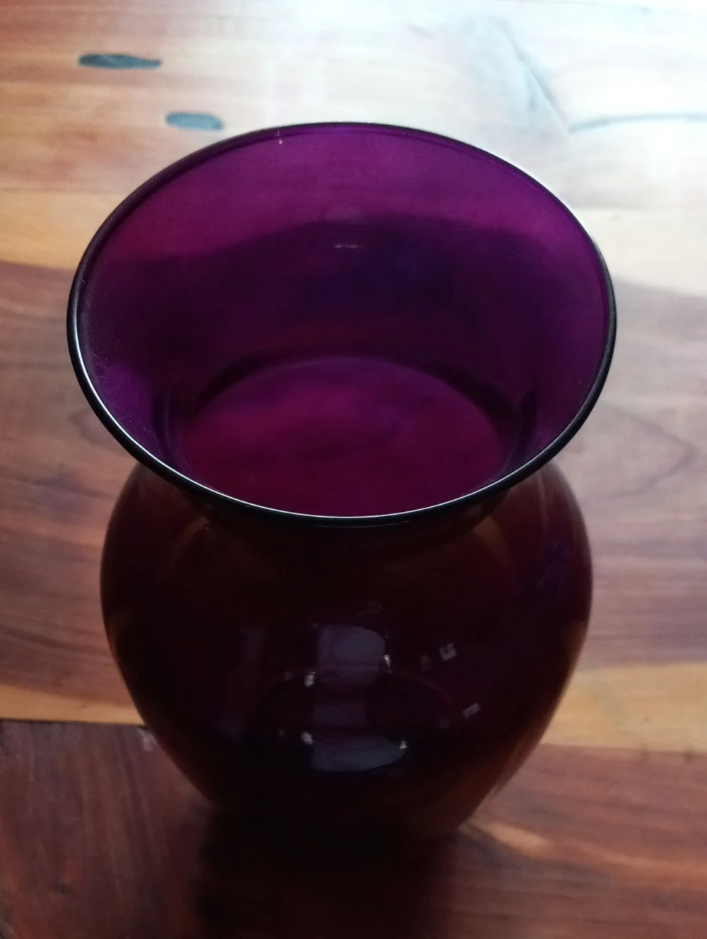 Purple Glass Vase - Unbranded Elegant Home Accent